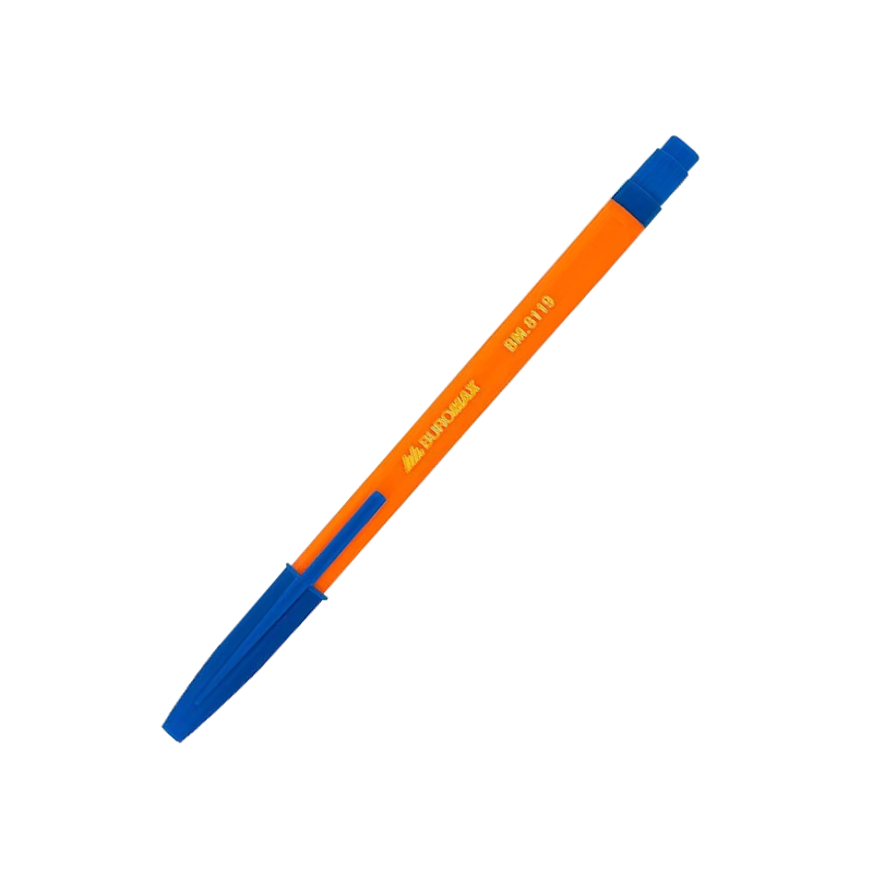 Ручка кулькова BUROMAX (BM.8119-01) SUN, чорнила сині